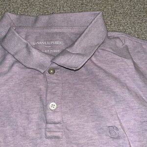 Banana Republic Men's Lavender Polo Shirt